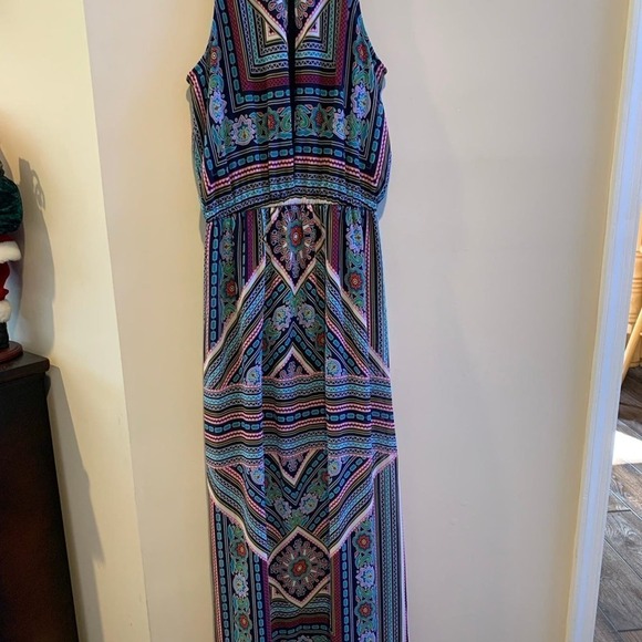New York & Company Open Back Split Front with Shorts Underneath Small Maxi Dress - Picture 2 of 7